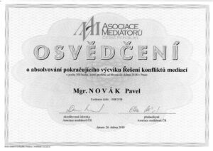 AMCR, Mediacni vycvik pokracovaci