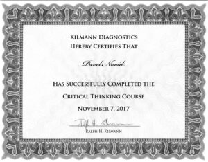 Kilmann, Critical Thinking